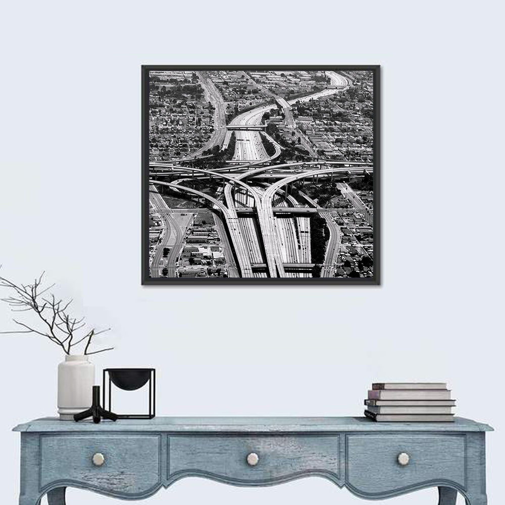 Monochrome La Airport Interchange Wall Art