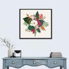 Tropical Bouquet with White Flower Wall Art