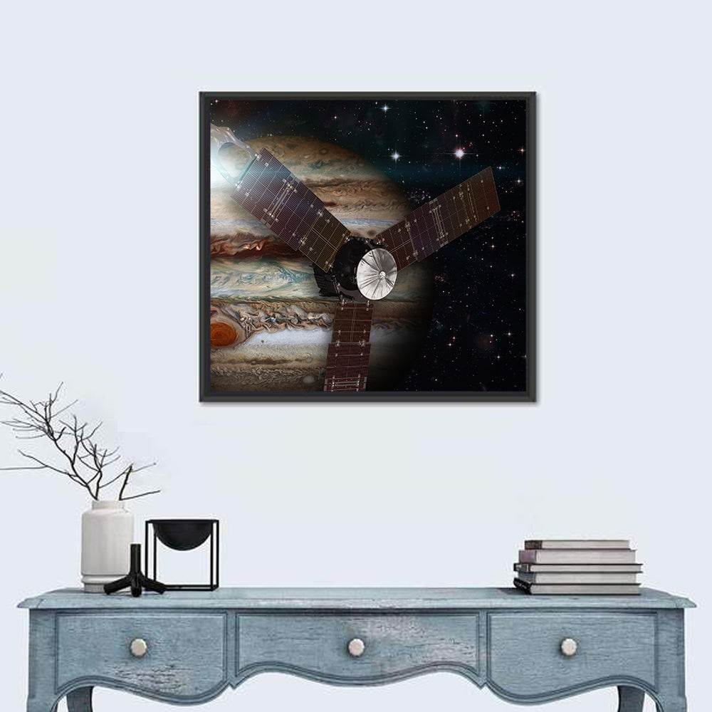 Juno Spacecraft Over Jupiter Wall Art