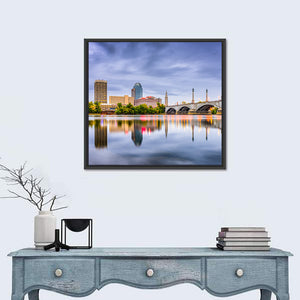 Massachusetts Downtown Skyline Wall Art