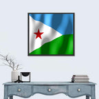Flag of Djibouti Wall Art