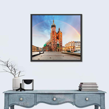 St. Mary's Basilica at Dusk, Krakow Wall Art