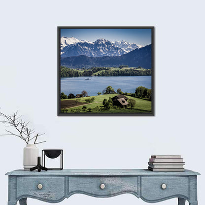 View From Merlischachen Over Lake Lucerne Wall Art
