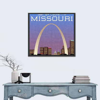 St. Louis Gateway Arch Illustration Wall Art