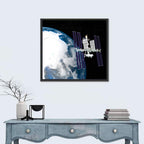 Iss Over Antarctica Wall Art