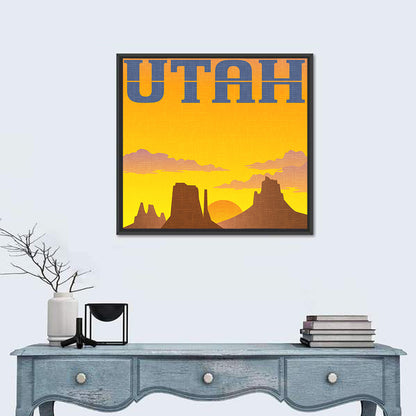 Monument Valley Sunset Wall Art