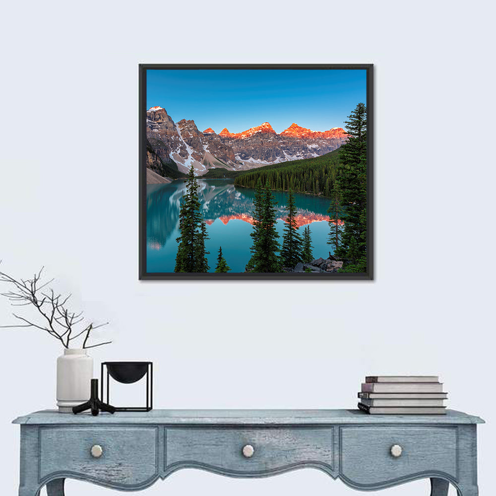Sunrise at Moraine Lake Wall Art