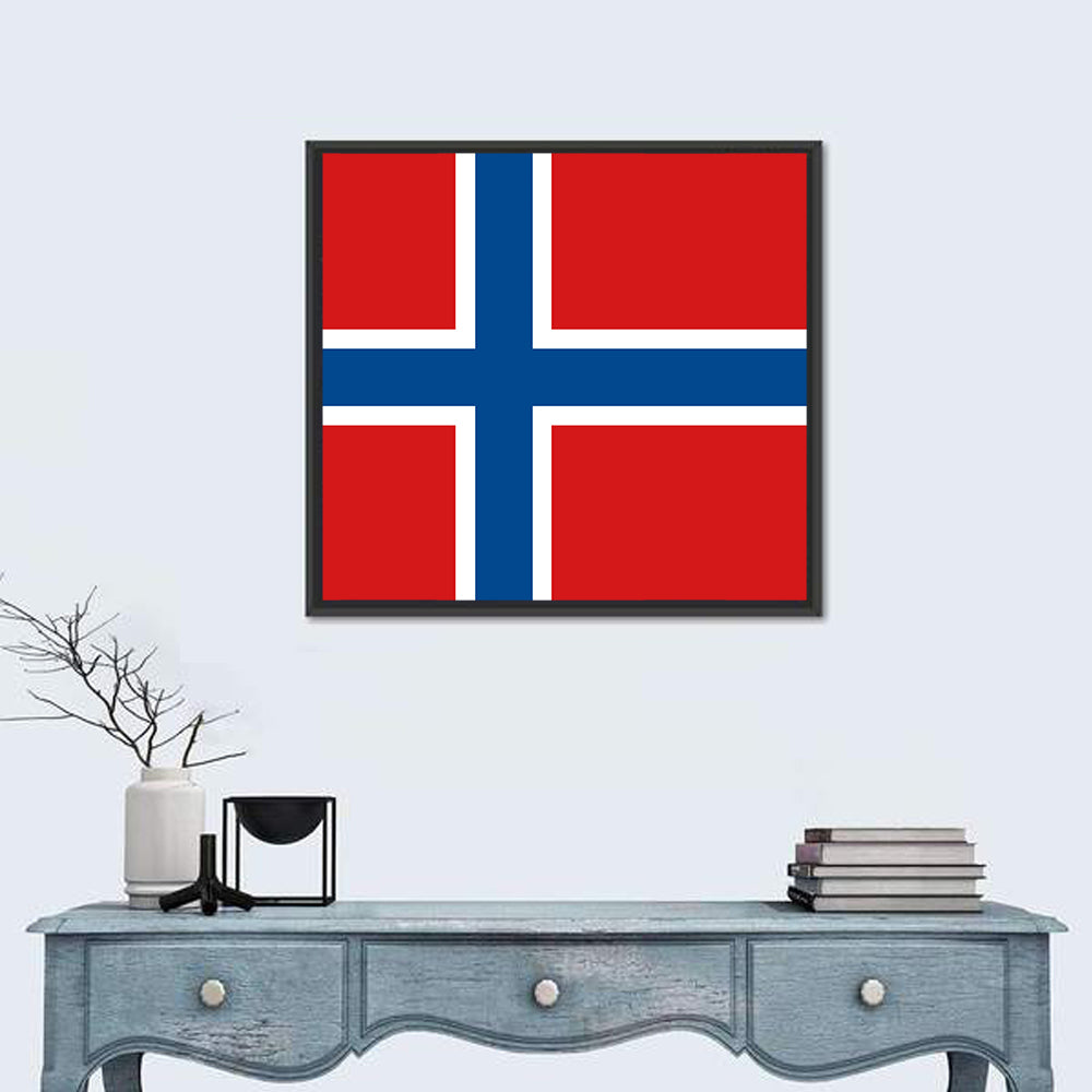 Norwegian Flag Graphic Wall Art