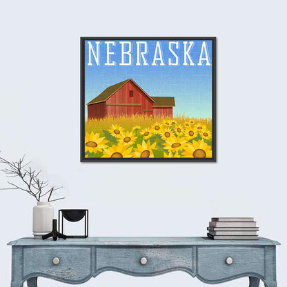 Nebraska Travel Poster Wall Art