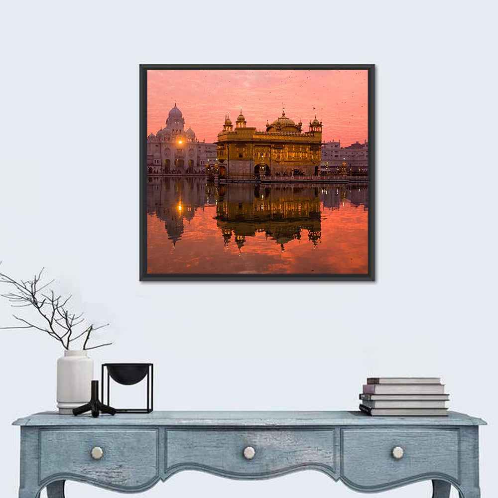 Golden Temple at Sunset, Amritsar Wall Art
