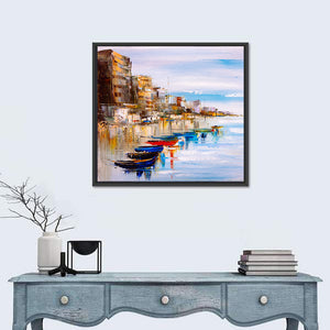 Harbor Oil Painting Wall Art