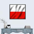 Waving Flag of Poland Wall Art