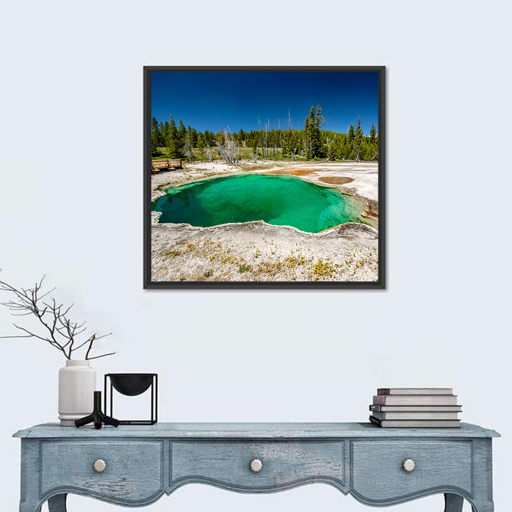 Abyss Pool in Yellowstone Wall Art