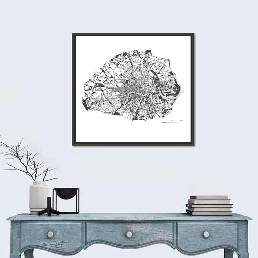 London City Map Wall Art
