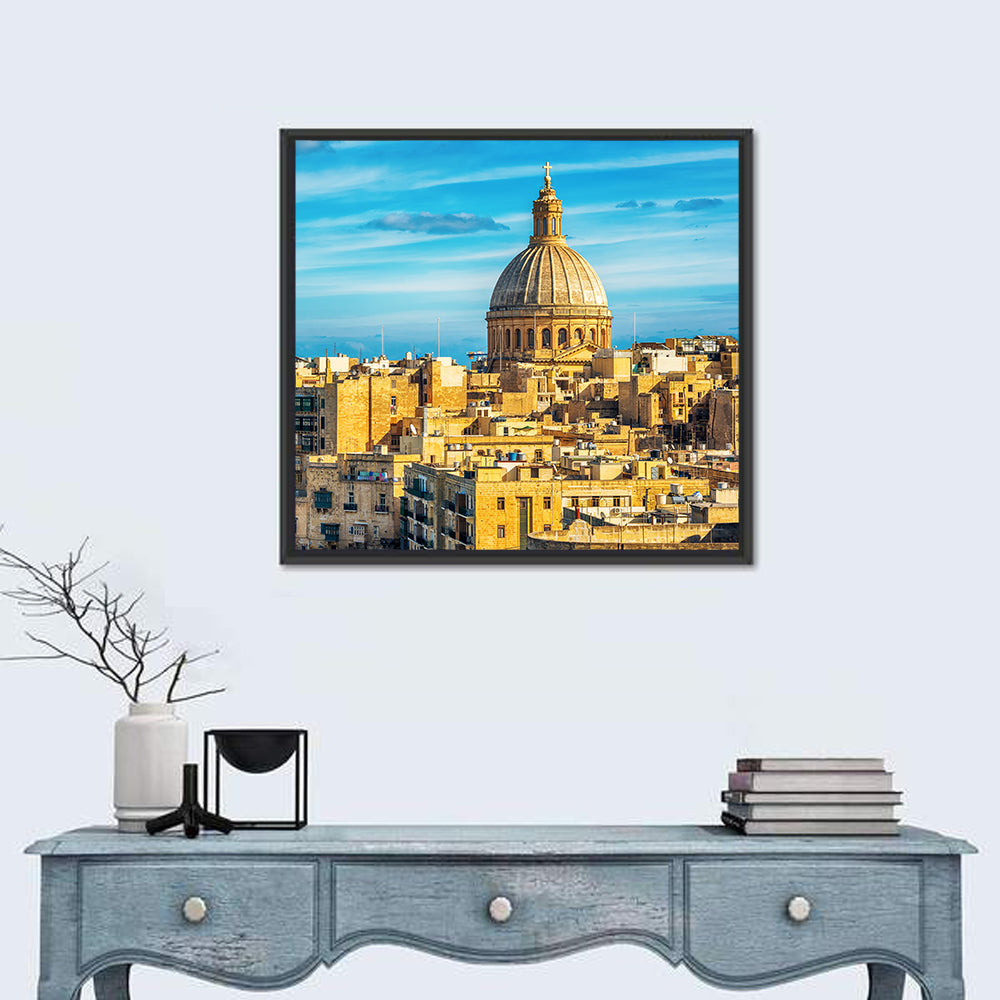 Valletta Skyline with Dome and Spire Wall Art