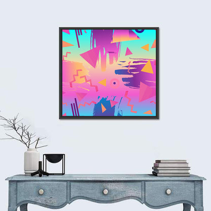 Retro Fashion Geometric Pattern Wall Art