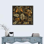 Vintage Ornamental Floral Pattern Wall Art