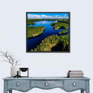 Blue Lakes & Green Forests In Finland Wall Art