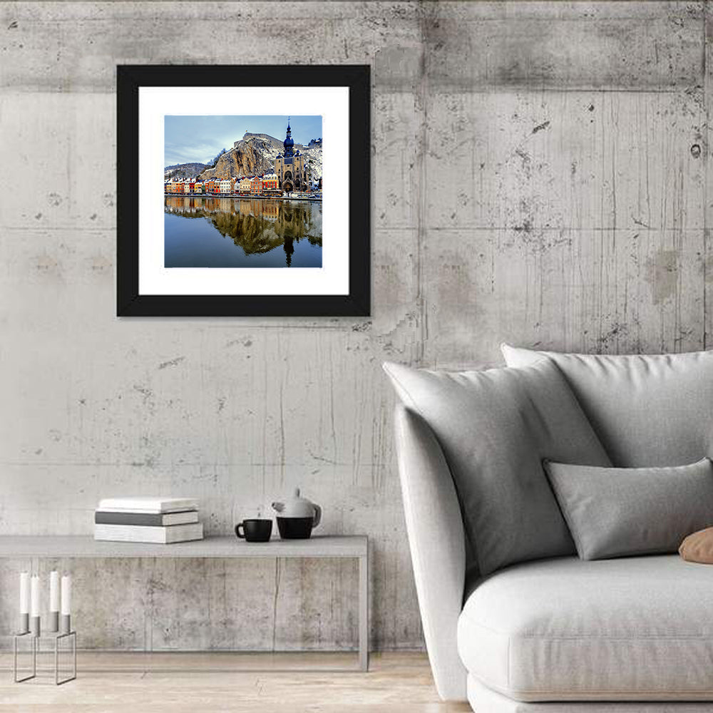 Dinant Collegiate Church on the Meuse Wall Art