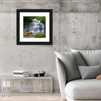 Mun Daeng Waterfall with Mossy Boulders Wall Art