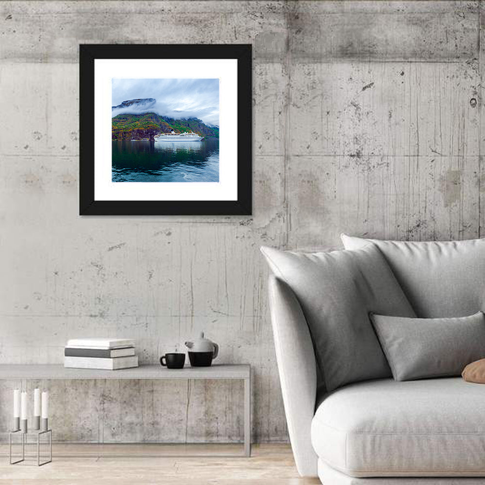 Cruise Ship on Hardanger Fjorden Wall Art