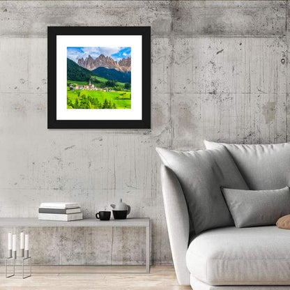 Santa Maddalena Village, Dolomites Wall Art