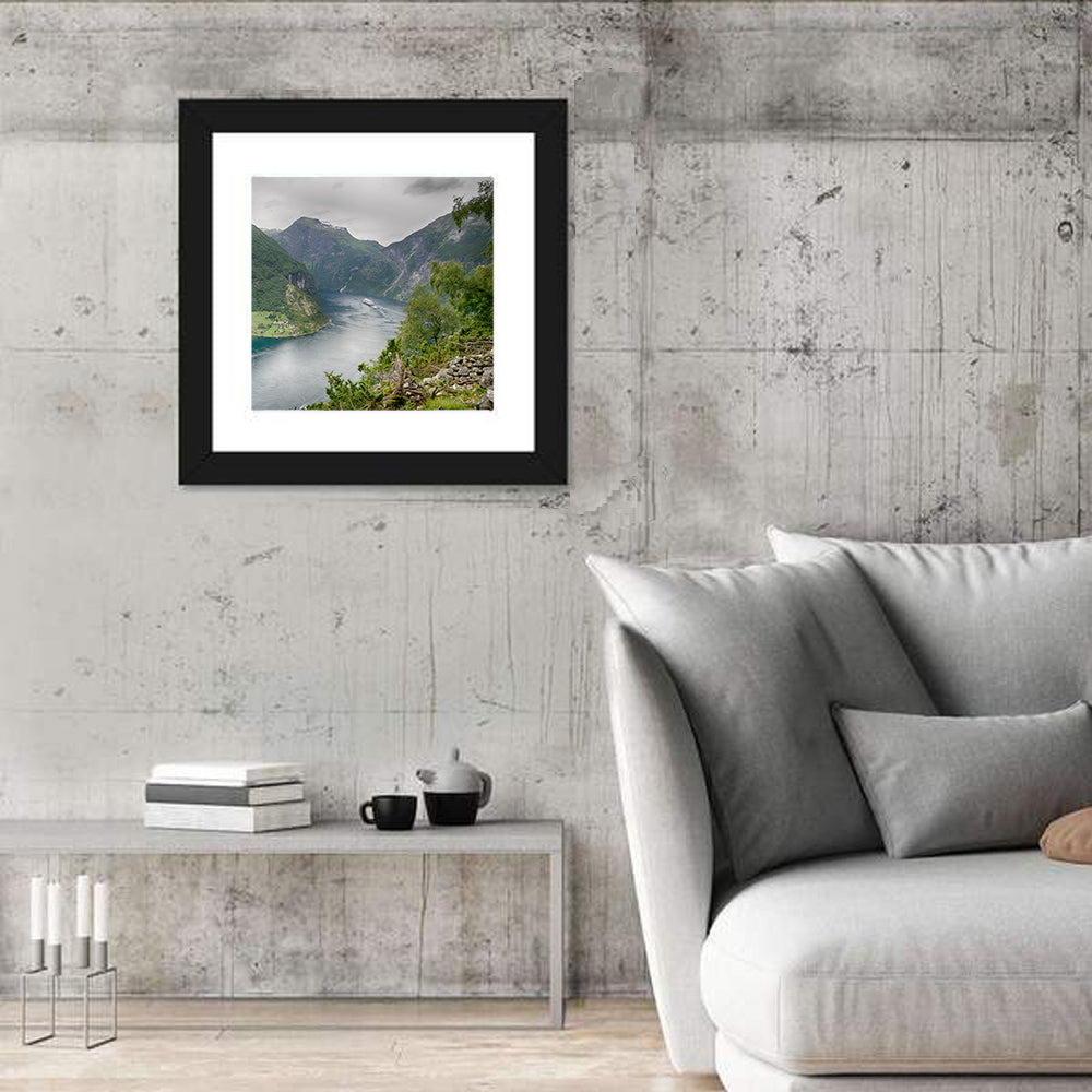 Geirangerfjord with Cruise Ship Wall Art