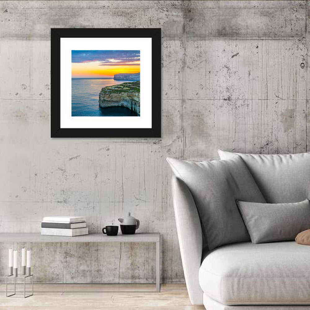Dwejra Cliffs Sunset, San Lawrenz Wall Art