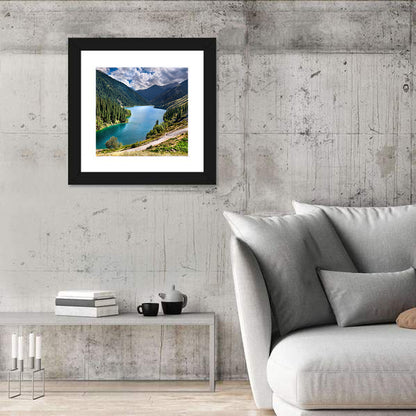 High Mountain Lake Kolsai In Kazakhstan Wall Art
