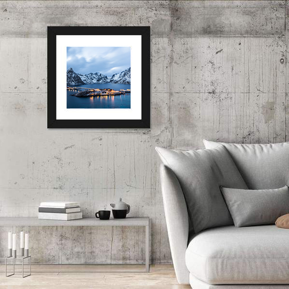 Blue Hour Over Reine, Lofoten Wall Art