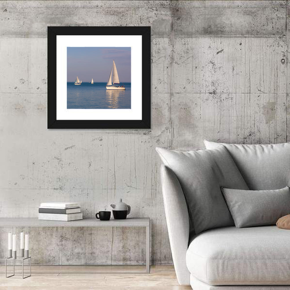 Sailboats on Lake Balaton Wall Art