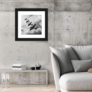 Flying Lancaster Bombers Wall Art