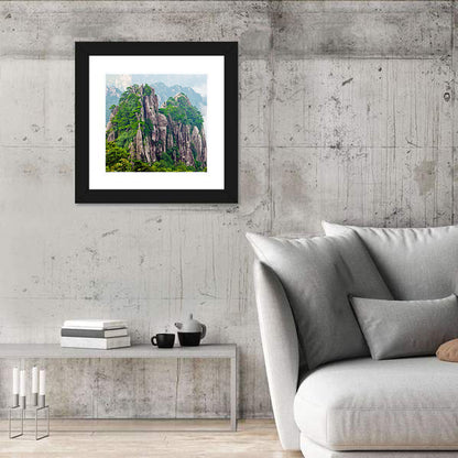 Mount Huangshan Misty Peaks Wall Art