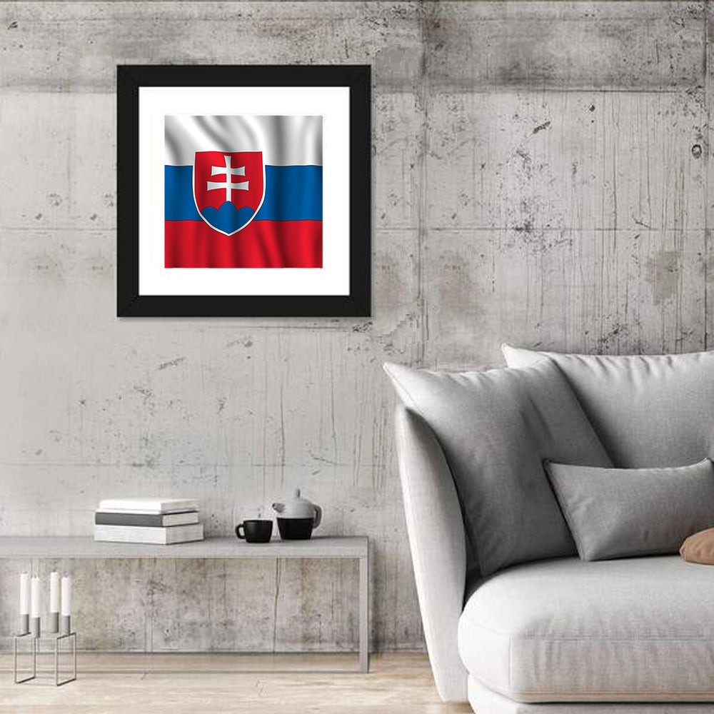 Flag Of Slovakia Wall Art