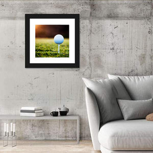 Golf Ball CloseUp Wall Art