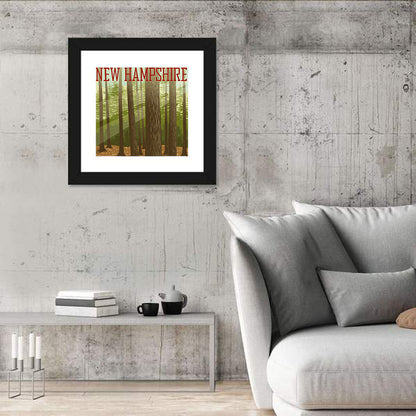 New Hampshire Forest Graphic Wall Art