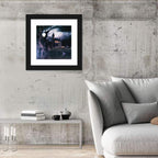 Moonlit Haunted House Wall Art