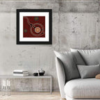 Aboriginal Turtle Dot Painting Wall Art