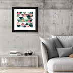 Geometric Tropical Palm Leaves Wall Art