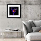 Microscopic Human Neuron Illustration Wall Art