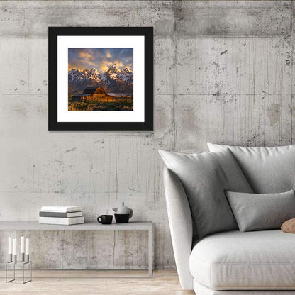 John Moulton Barn In Wyoming Wall Art