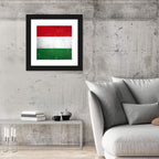 Vintage Hungarian Flag Wall Art