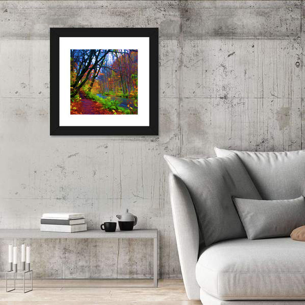 Autumn Along Oirase River Wall Art