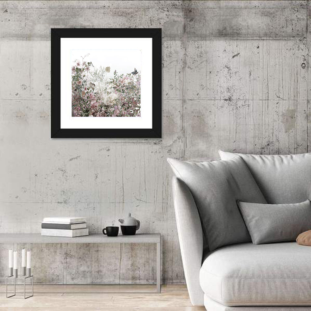 Faded Watercolor Floral Garden Wall Art