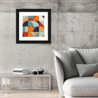 Asymmetrical Geometric Grid Wall Art