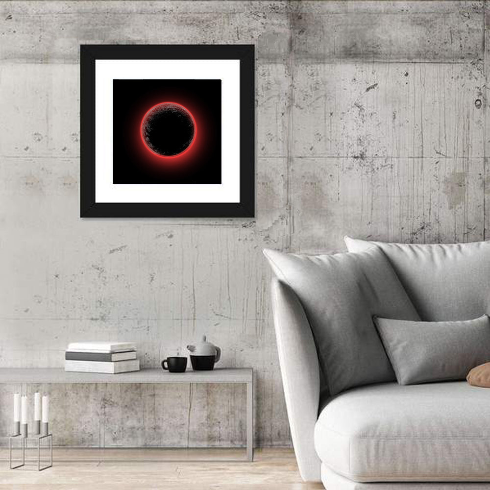 Red Planet Eclipse Wall Art