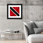 Trinidad and Tobago Flag, Diagonal Stripe Wall Art