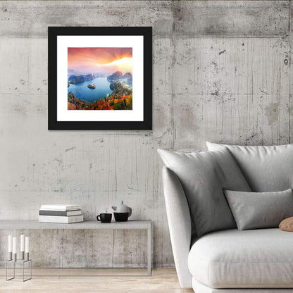 Morning on Lake Bled Wall Art