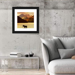 Moose In Waterton Lakes National Park Wall Art