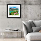 Lake Brienz with Alpine Cabins Wall Art
